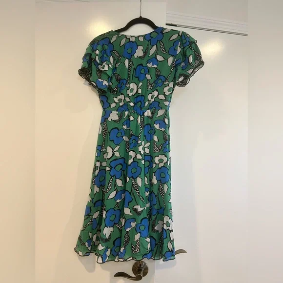 Cabi Celebrate Reversible Midi Dress Women’s Size XXS Floral Dot Mesh 6148 - Picture 8 of 10